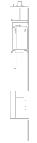 skyrise single deck line drawing